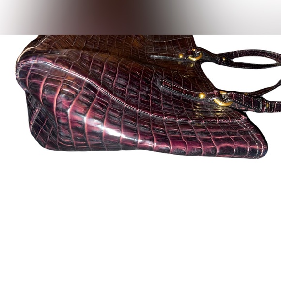Brahmin Alligator embossed large tote shoulder bag - Picture 6 of 10